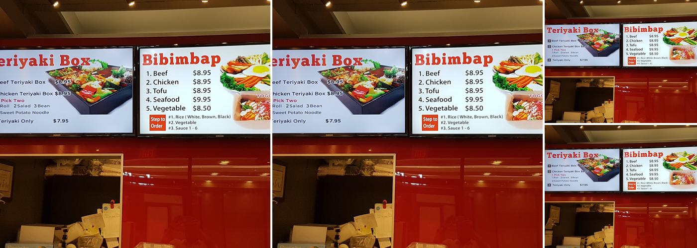 Bibab Express Menu