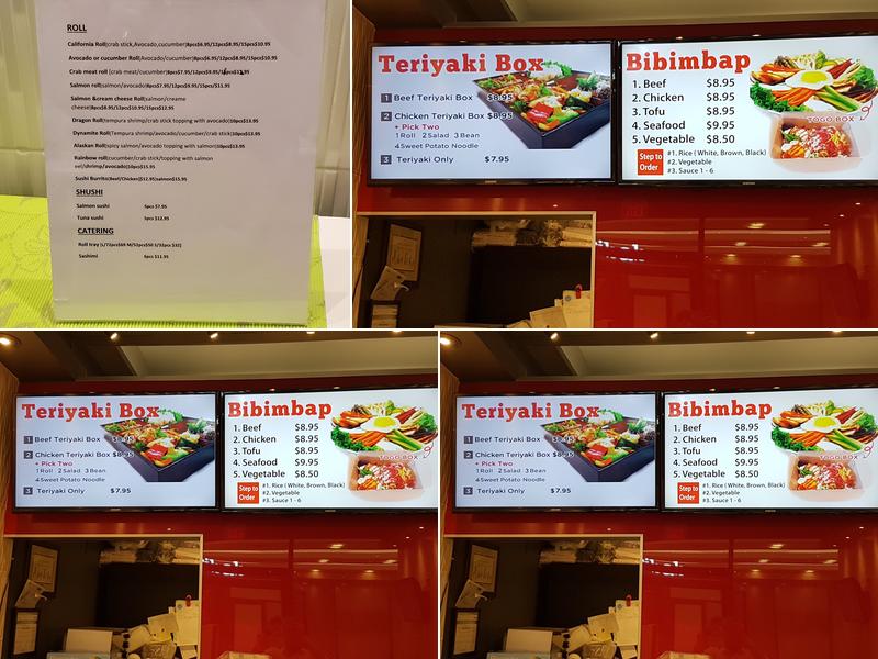 Bibab Express Menu