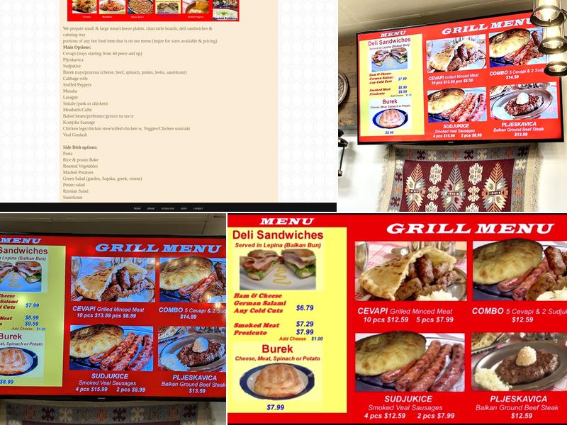 Mak European Delicatessens Menu