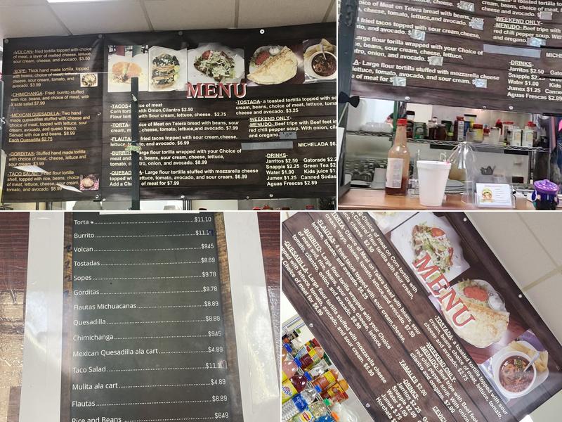 Taqueria El Zebas Menu