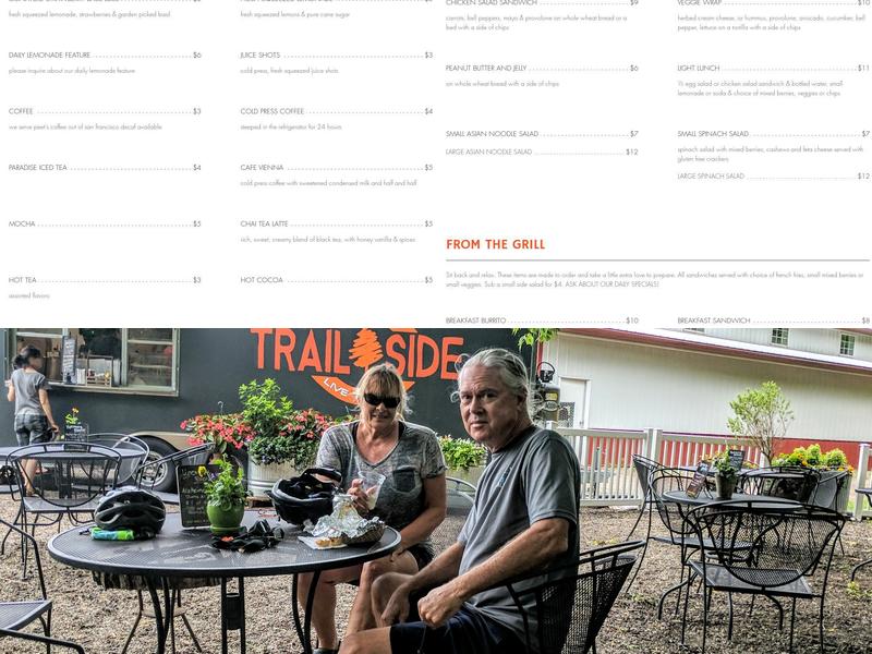 Gateway Trailside Menu