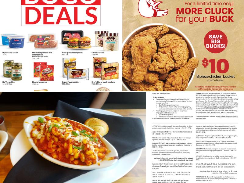 Hy-Vee Market Grille Menu