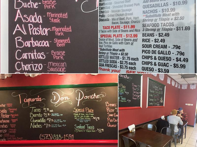 Fusion Fiesta Menu