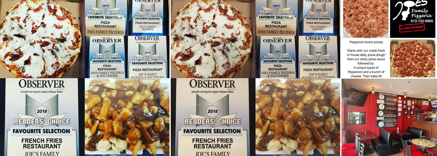 Joes Family Pizzeria Menu