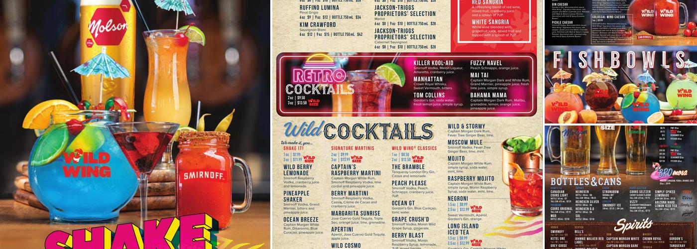 Wild Wing Menu