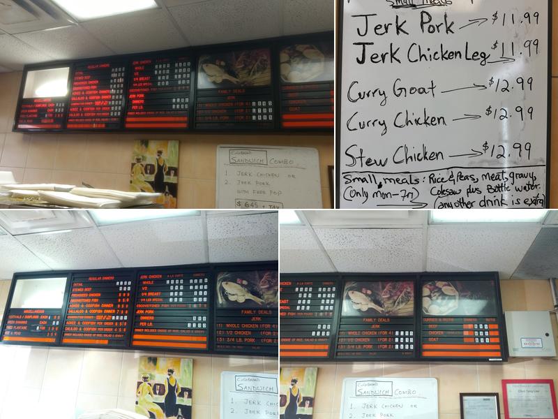 Mr Jerk Menu