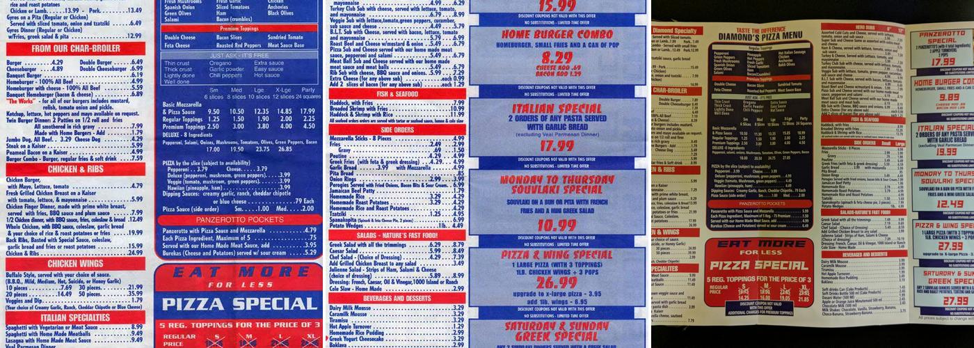 Souvlaki Palace Pizza & Grill Menu