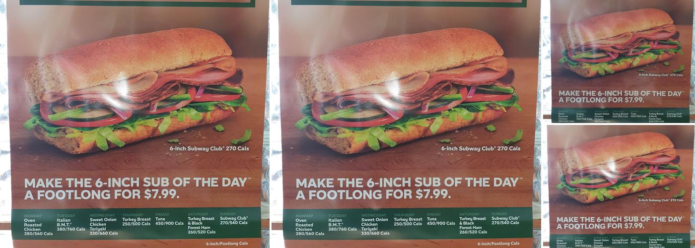 Subway Menu