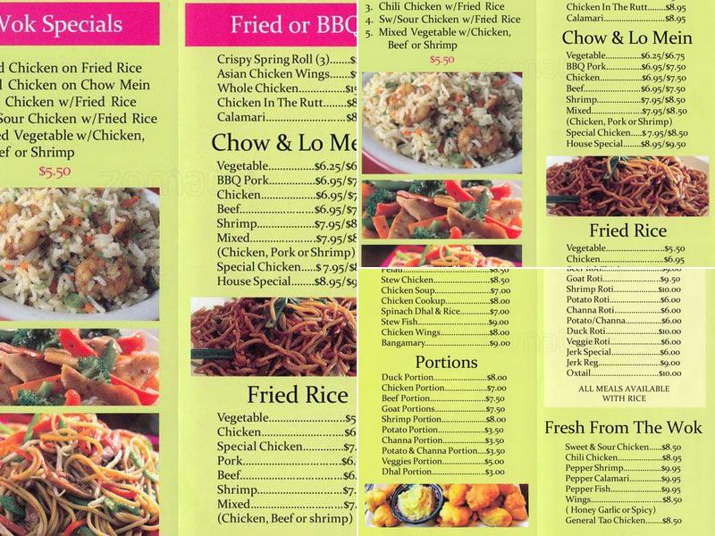 Roti & Pelau Menu