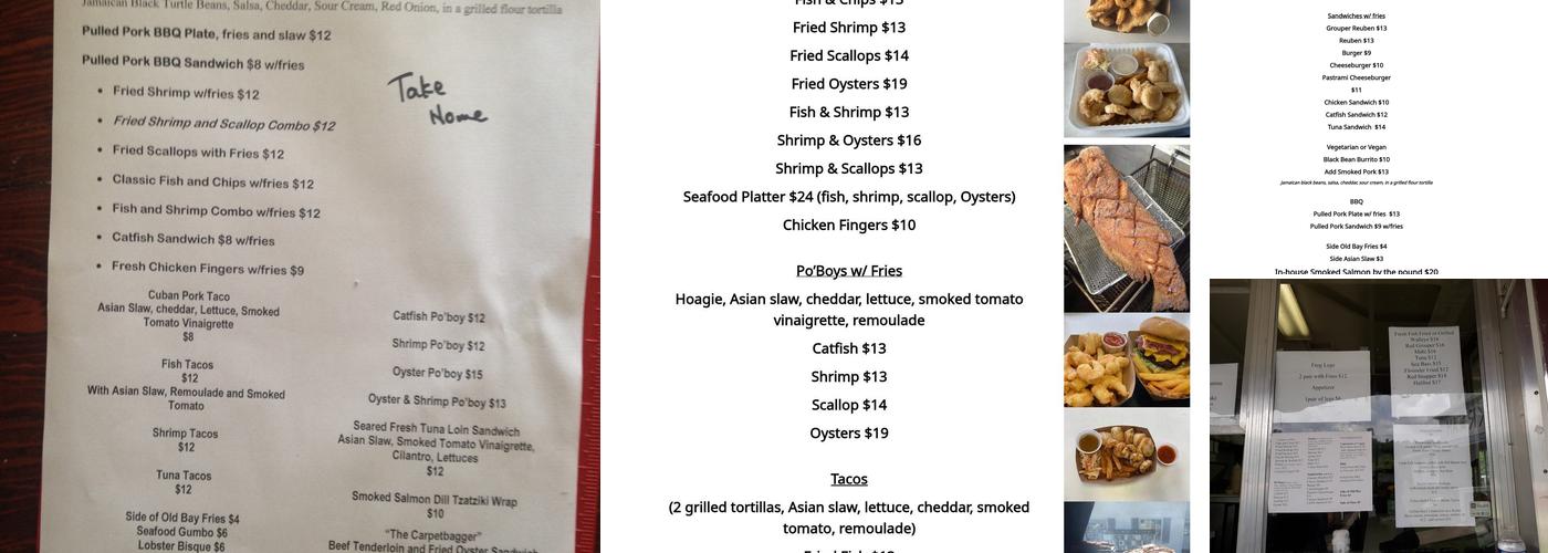 Longfin Grill Menu