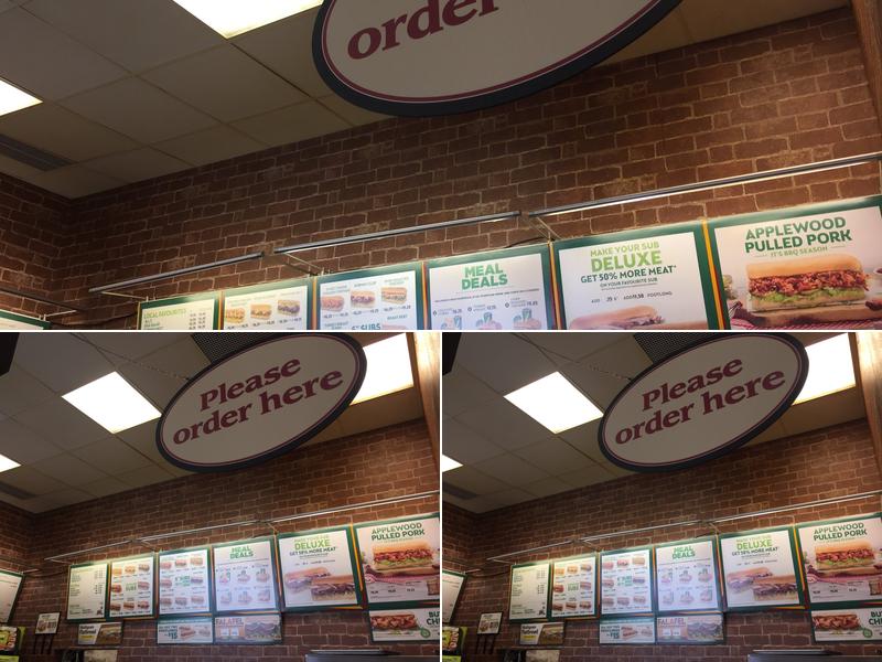 Subway Menu