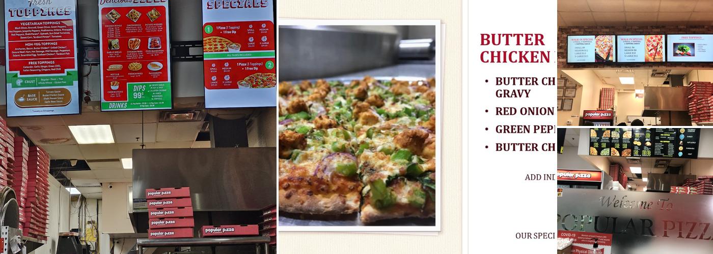 Popular Pizza Menu