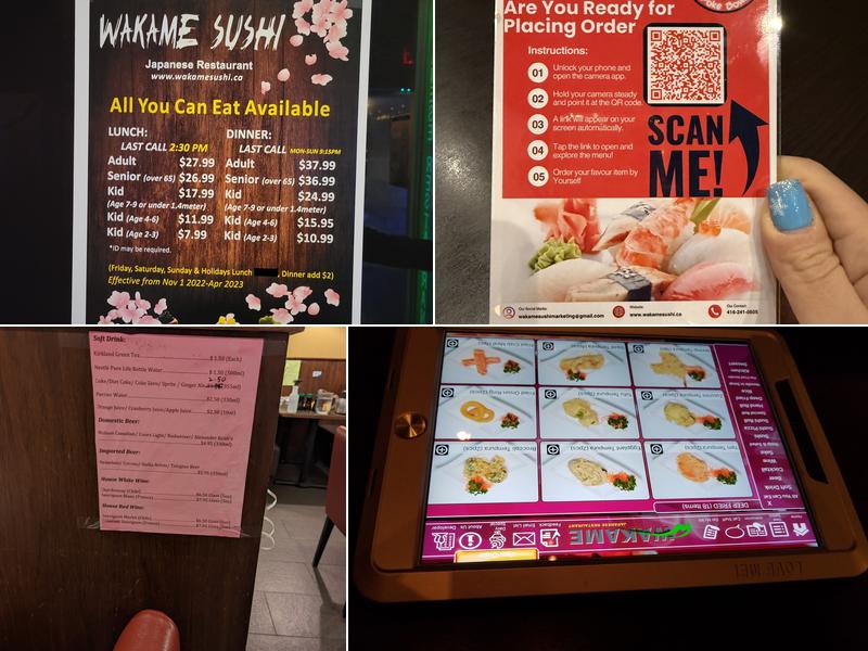 Wakame Sushi + Poke Bowl Menu