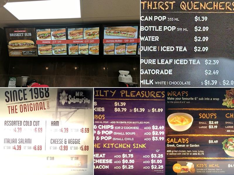 Mr.Sub Menu