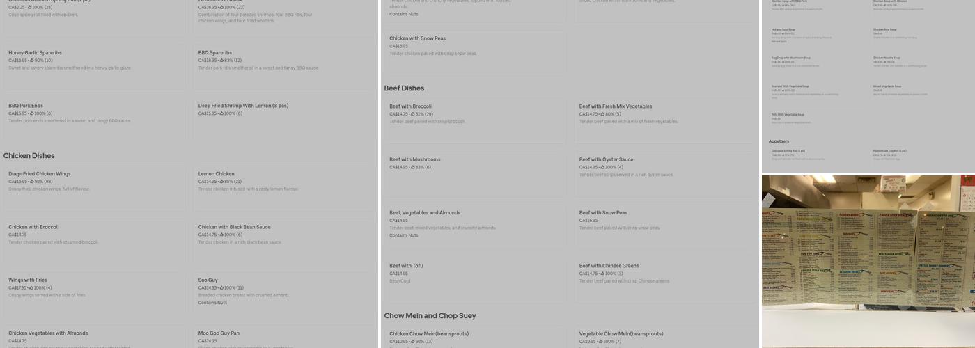 Chopstixpress Menu