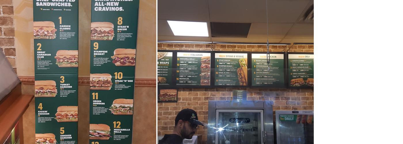 Subway Menu