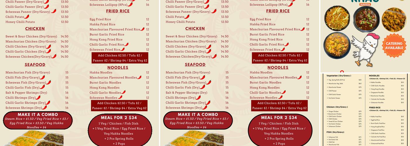 Khao Hakka Menu