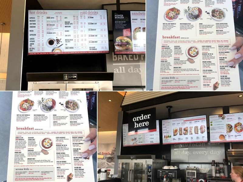 Aroma Espresso Bar Menu