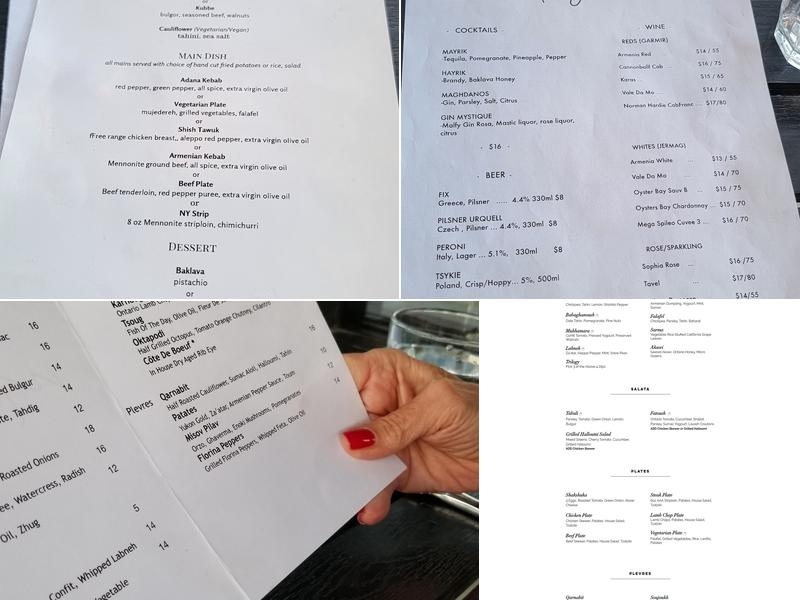 Mayrik Menu