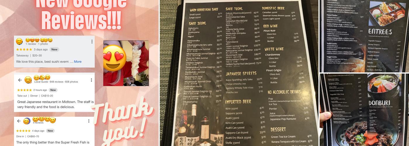 Fukui Sushi Menu