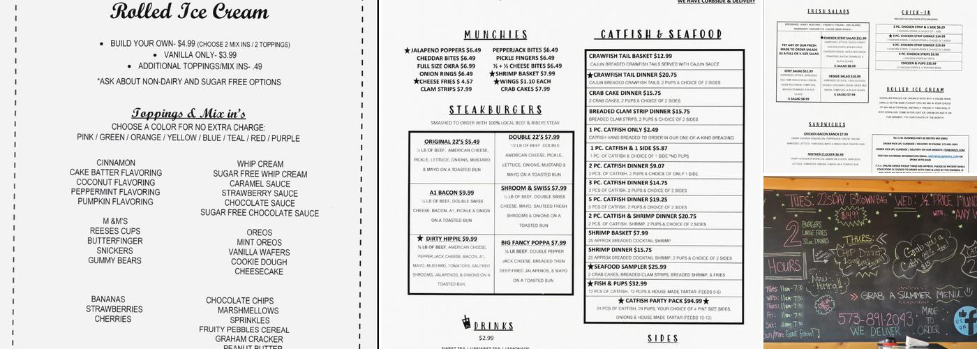 Catch 22's Fish & Burger Joint Menu
