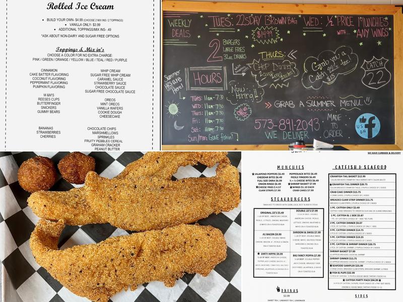Catch 22's Fish & Burger Joint Menu