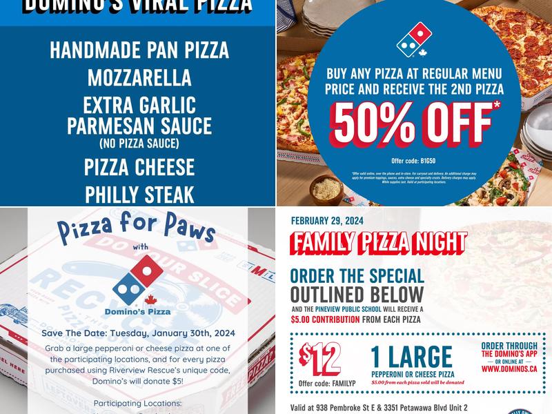 Domino's Pizza Menu