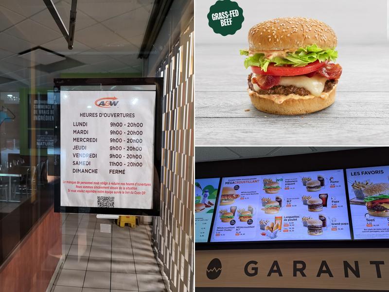 A&W Canada Menu