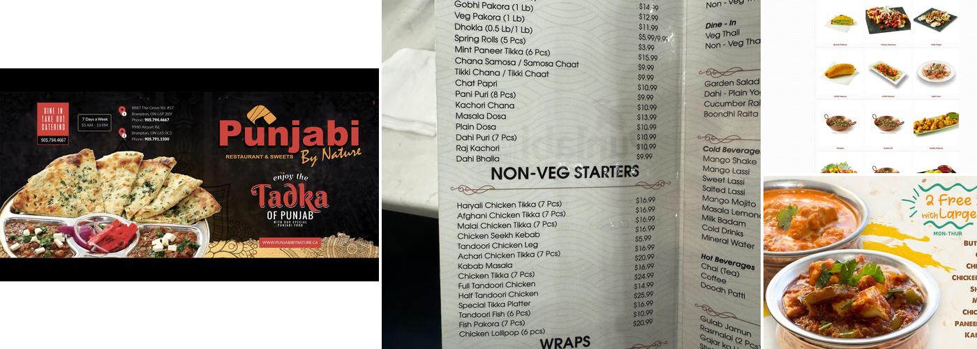 Punjabi By Nature ( Airport Rd) Menu