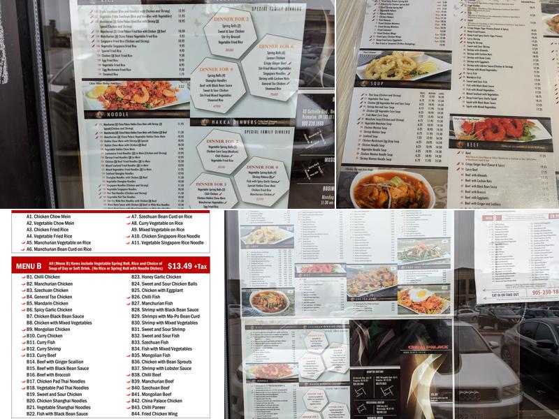 China Palace Restaurant Menu