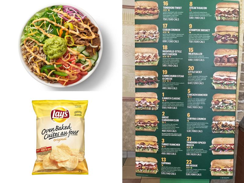 Subway Menu
