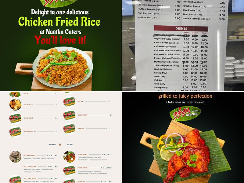 Nantha Caters (Kipling & Steeles W) Menu