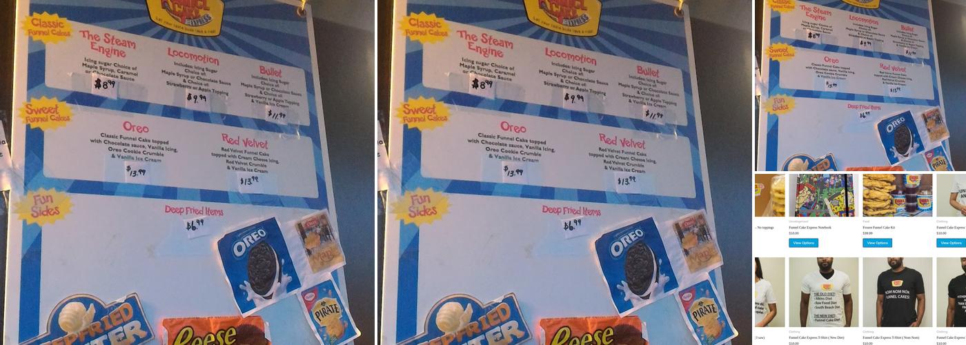 Funnel Cake Express - Event Office Menu