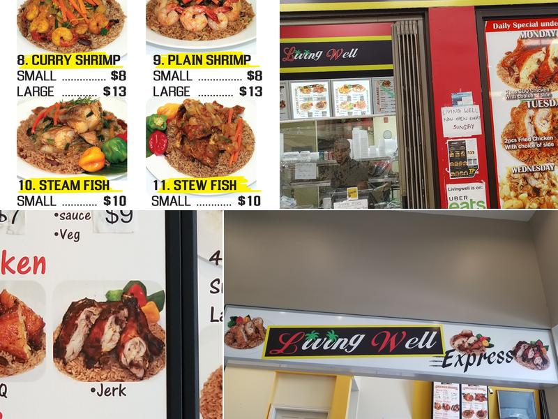 Living Well Express restaurant Menu