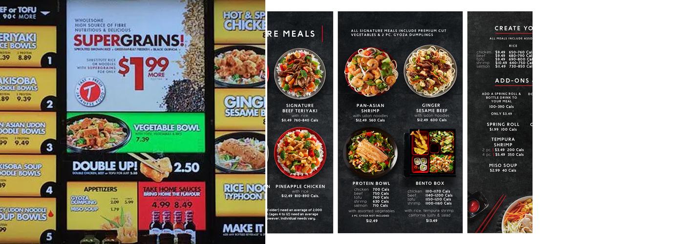 Teriyaki Experience Menu