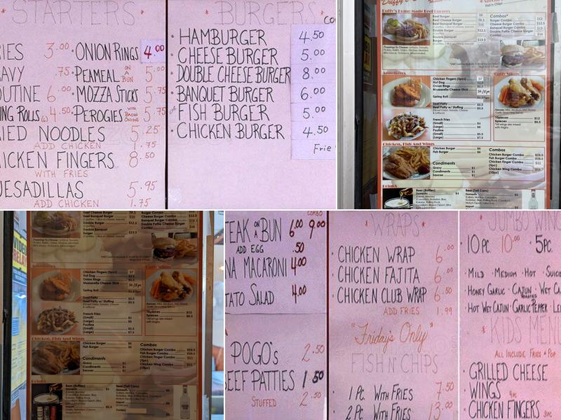 Duffy's Drive-In Restaurant Menu