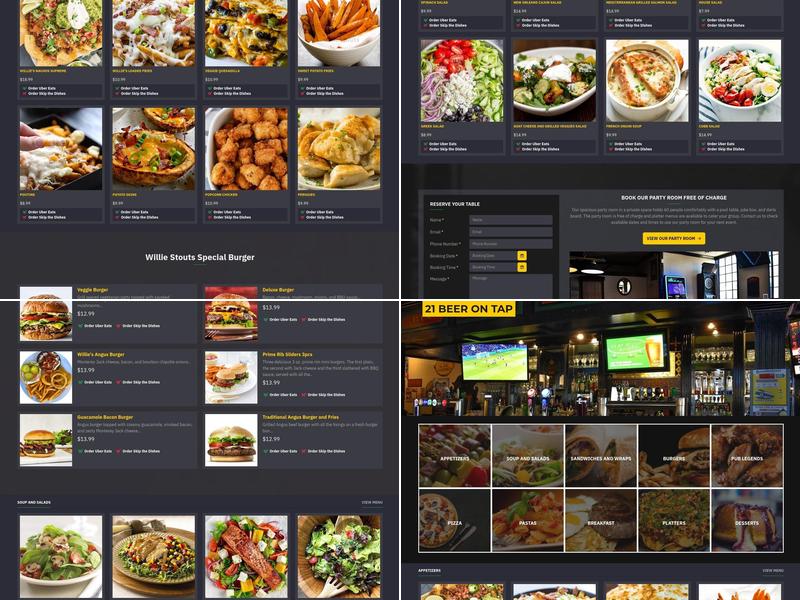 Willie Stouts Pub and Grill Menu