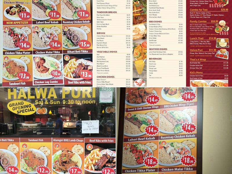 Iqbal Kebab Menu
