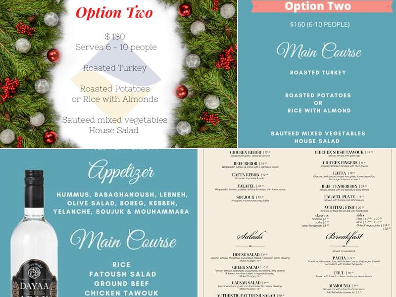 Lara's Restaurant Menu