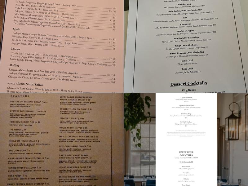 Heirloom Menu