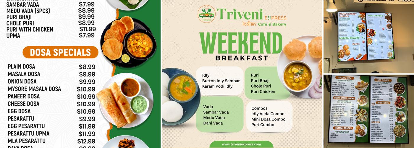 Triveni Express - Indian Café & Bakery Menu
