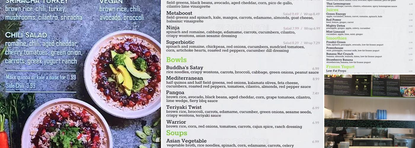 Freshii Menu