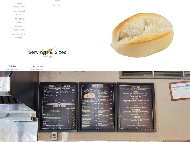 Nova Era Bakery Menu