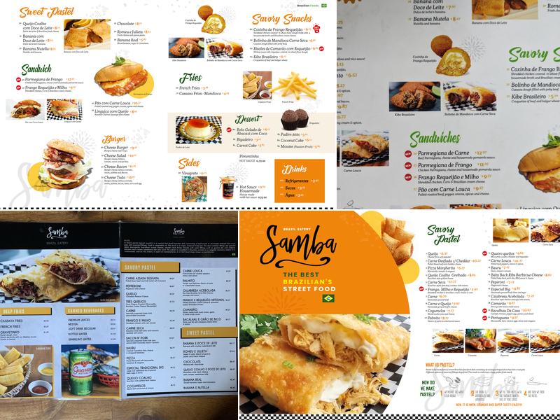 Samba Brazil Eatery Menu