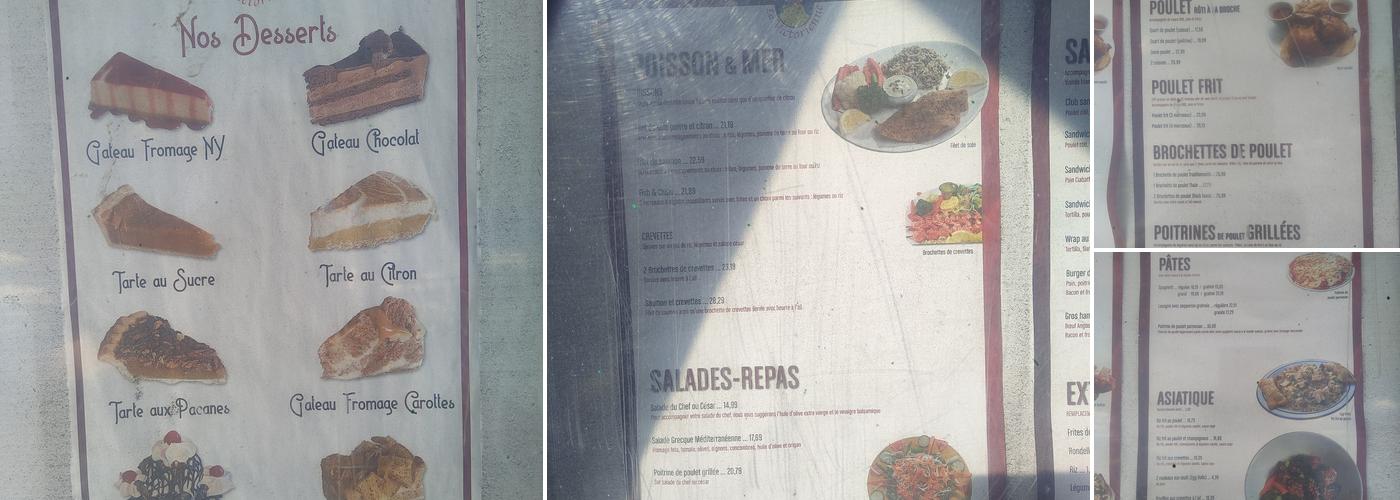 Rôtisserie La Victorienne Menu