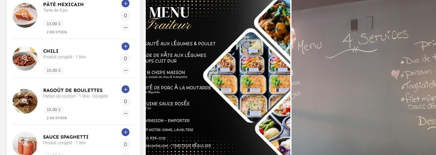 Le Décante Menu