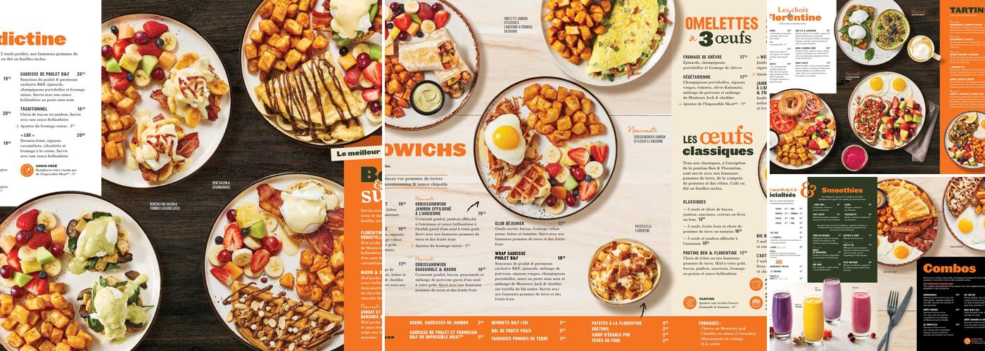 Ben & Florentine Menu