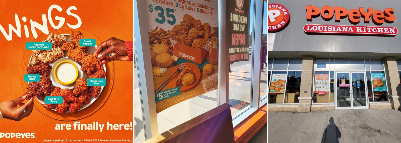 Popeyes Louisiana Kitchen Menu