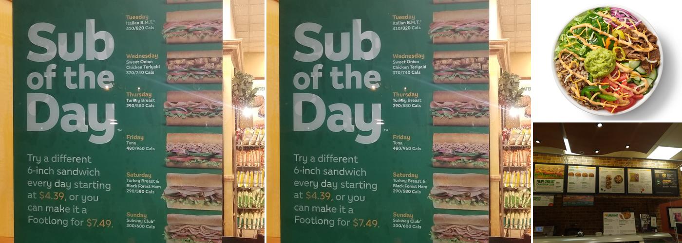 Subway Menu