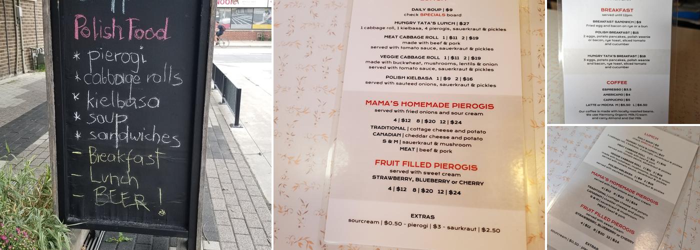 Hastings Snack Bar Menu